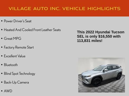 Used 2022 Hyundai Tucson SEL w/ Convenience + Premium Package AWD/4WD image 14