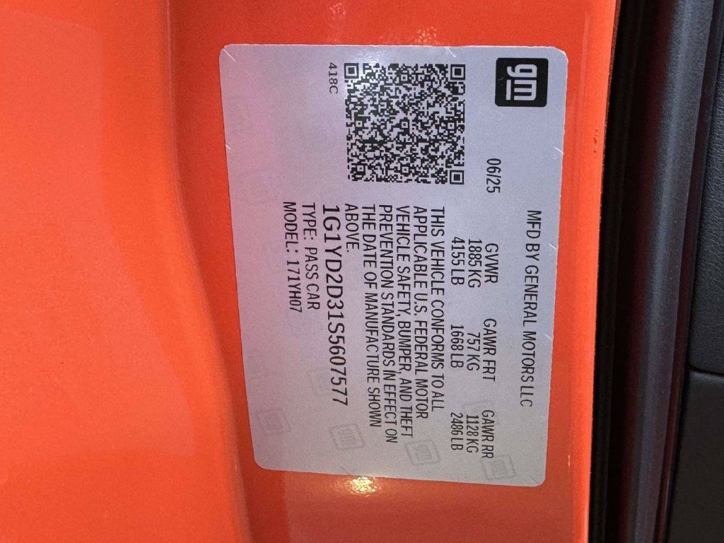 Used 2025 Chevrolet Corvette Z06 w/ Battery Protection Package RWD image 29