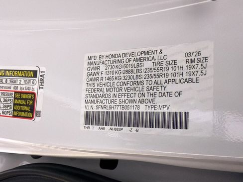 New 2026 Honda Odyssey Sport-L image 17