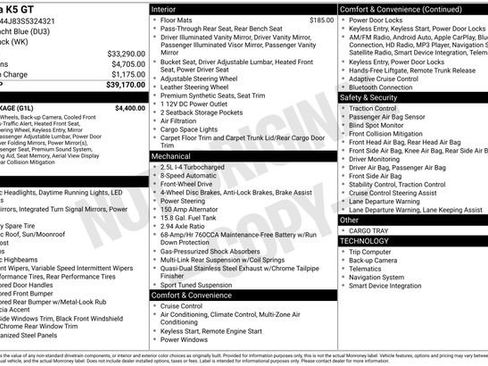 Used 2025 Kia K5 GT w/ GT1 Package image 42