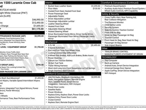 Used 2020 RAM 1500 Laramie w/ Sport Appearance Package image 7