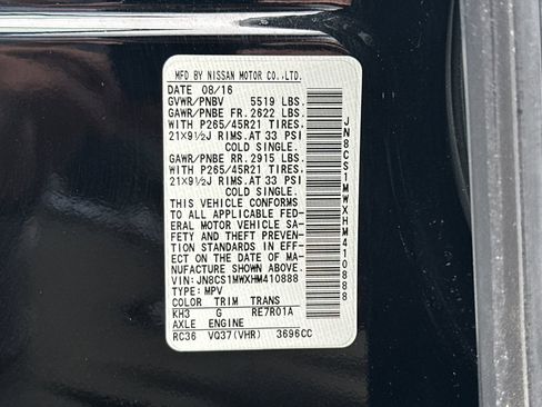 Used 2017 INFINITI QX70 AWD w/ Premium Package image 21