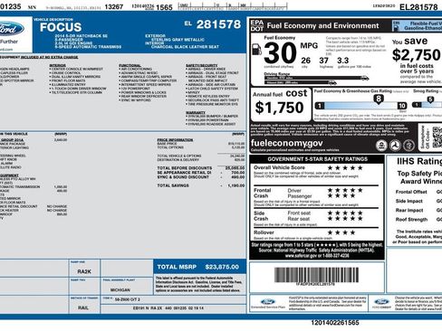 Used 2014 Ford Focus SE w/ Equipment Group 201A FWD image 18