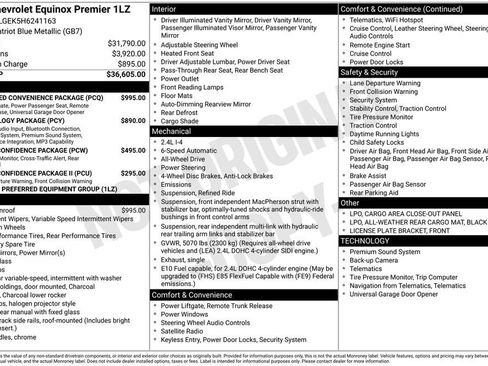Used 2017 Chevrolet Equinox Premier w/ Enhanced Convenience Package AWD/4WD image 3