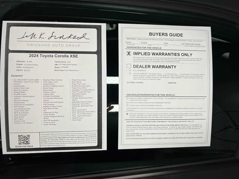 Used 2024 Toyota Corolla XSE FWD image 38