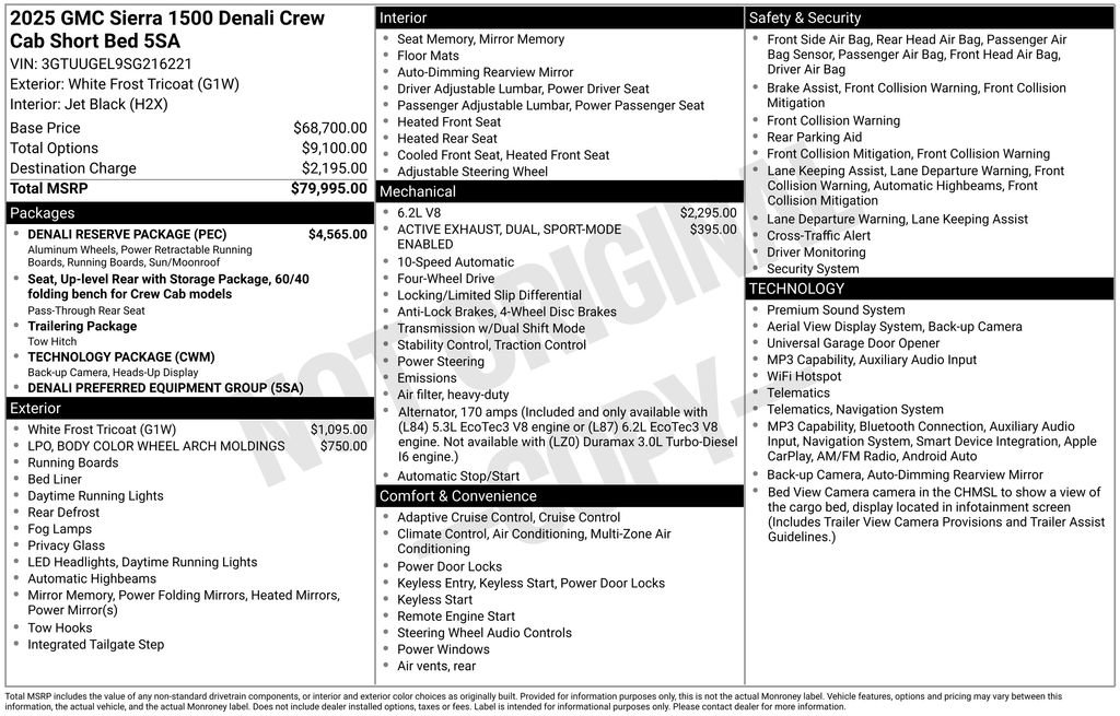 Used 2025 GMC Sierra 1500 Denali w/ Denali Reserve Package AWD/4WD image 49
