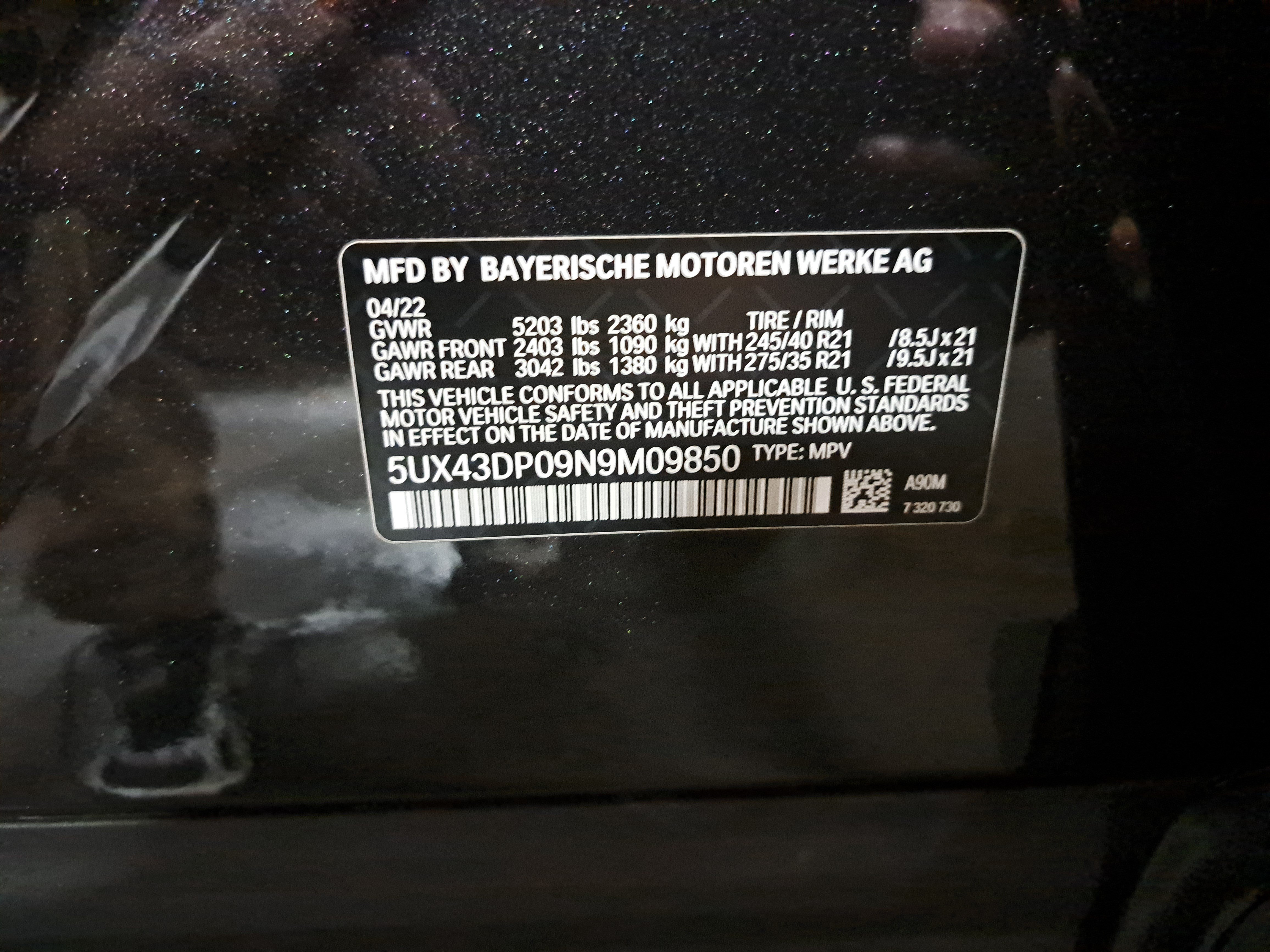 Certified 2022 BMW X3 sDrive30i w/ Convenience Package RWD image 38