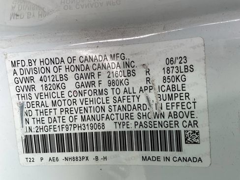 Used 2023 Honda Civic Touring image 45