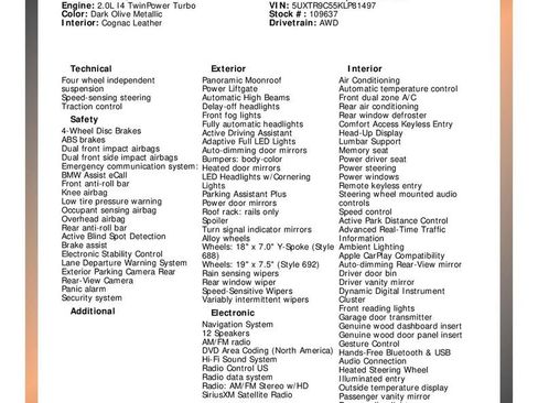 Used 2019 BMW X3 xDrive30i w/ Executive Package image 33