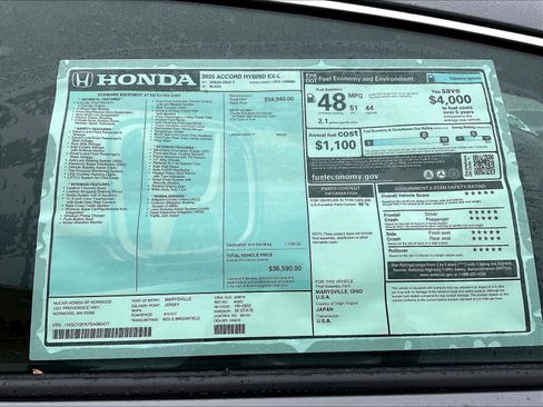 New 2025 Honda Accord EX-L image 18