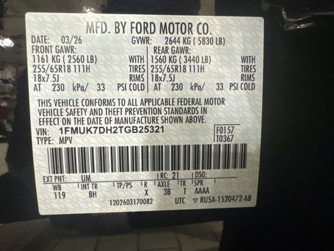 Used 2026 Ford Explorer Active RWD image 61