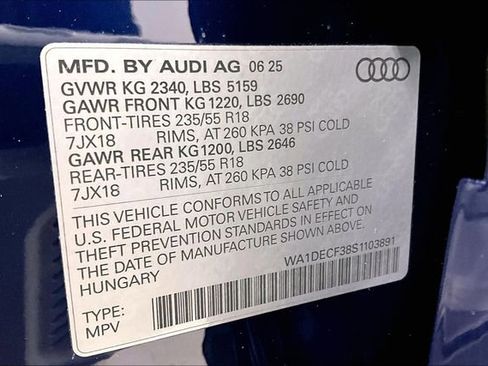 Used 2025 Audi Q3 2.0T Premium w/ Convenience Package AWD/4WD image 16