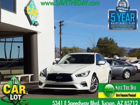 Used 2021 INFINITI Q50 Luxe w/ Cargo Package image 1