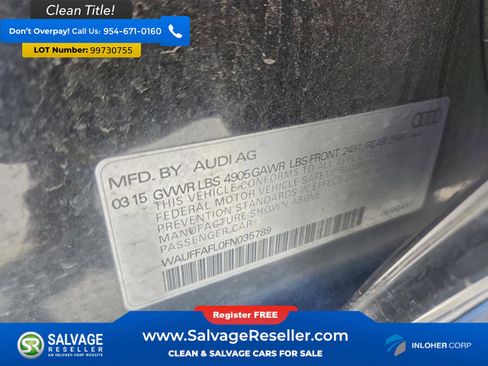 Used 2015 Audi A4 2.0T Premium Plus w/ Technology Package image 17