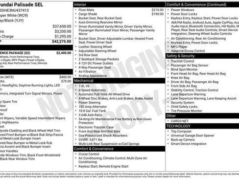 Used 2022 Hyundai Palisade SEL w/ Convenience Package image 10