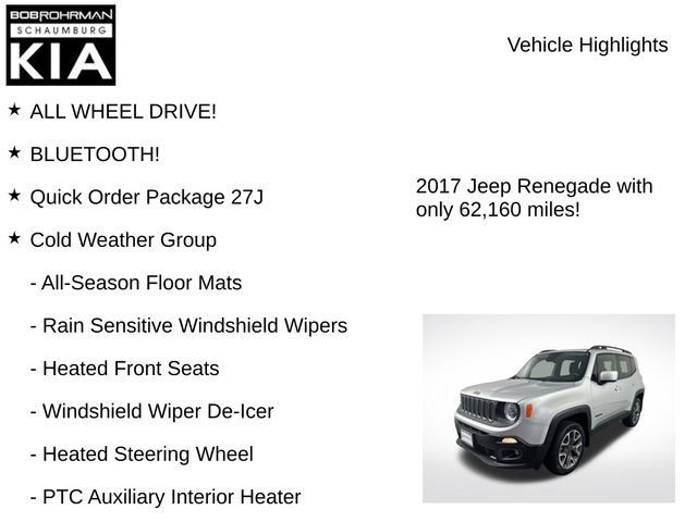 Used 2017 Jeep Renegade Latitude w/ Cold Weather Group AWD/4WD image 8