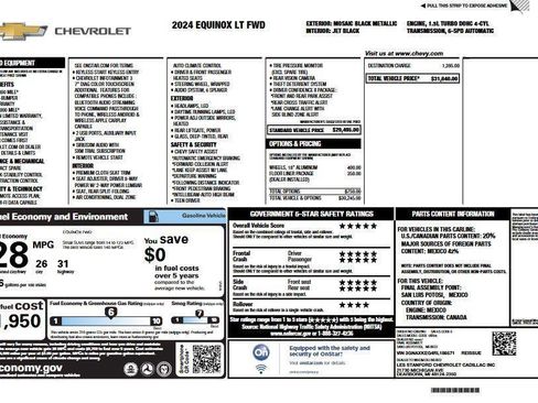 Used 2024 Chevrolet Equinox LT w/ LPO, Floor Liner Package image 5