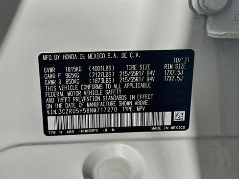 Used 2022 Honda HR-V EX image 12