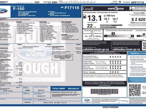 Used 2022 Ford F150 XLT w/ Equipment Group 302A High AWD/4WD image 21