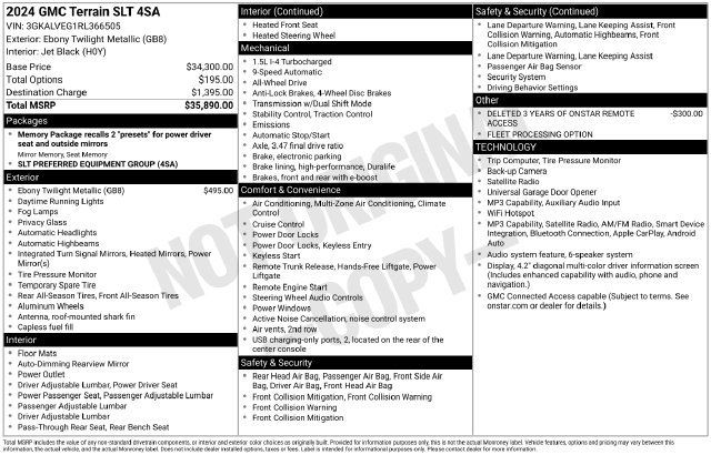 Used 2024 GMC Terrain SLT AWD/4WD image 14