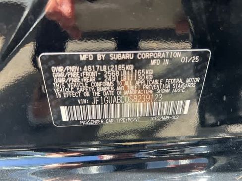 Certified 2025 Subaru Impreza 2.0i AWD/4WD image 15
