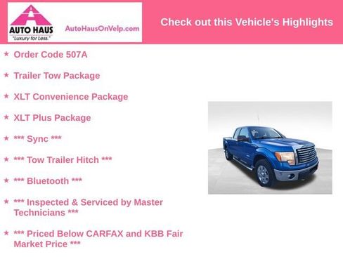 Used 2011 Ford F150 XLT w/ XLT Chrome Pkg image 3