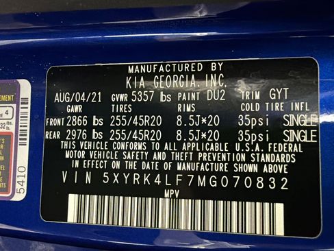 Used 2021 Kia Sorento SX FWD image 21