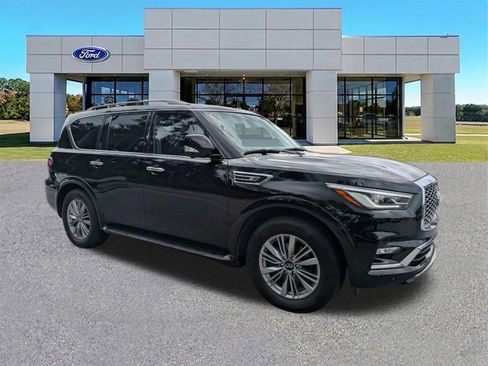Used 2021 INFINITI QX80 Luxe w/ Cargo Package RWD image 1