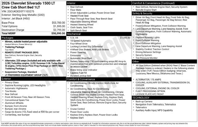 Used 2026 Chevrolet Silverado 1500 LT AWD/4WD image 19