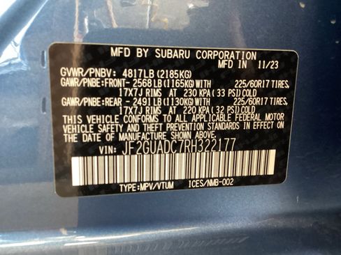 Certified 2024 Subaru Crosstrek 2.0i Premium AWD/4WD image 16