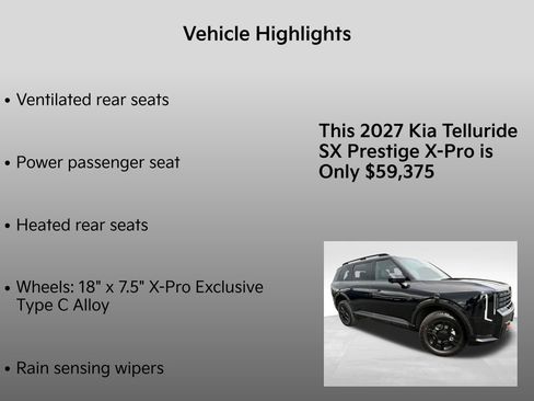 New 2027 Kia Telluride SX Prestige X-Pro AWD/4WD image 36