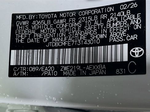 New 2026 Toyota Corolla XLE image 25