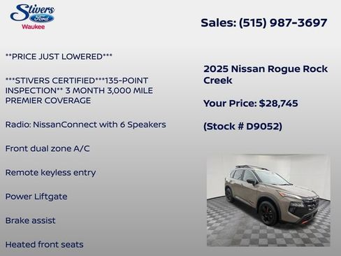 Used 2025 Nissan Rogue SV AWD/4WD image 8