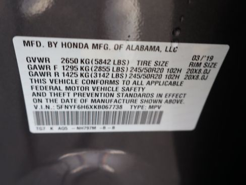 Used 2019 Honda Pilot Touring image 44