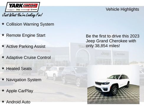 Certified 2023 Jeep Grand Cherokee Limited AWD/4WD image 13