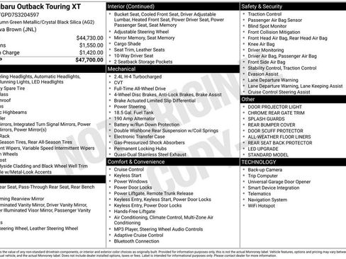 Used 2025 Subaru Outback Touring XT image 33