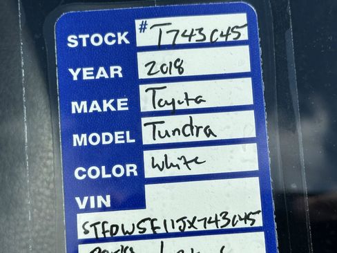 Used 2018 Toyota Tundra SR5 w/ TRD Off Road Package AWD/4WD image 15