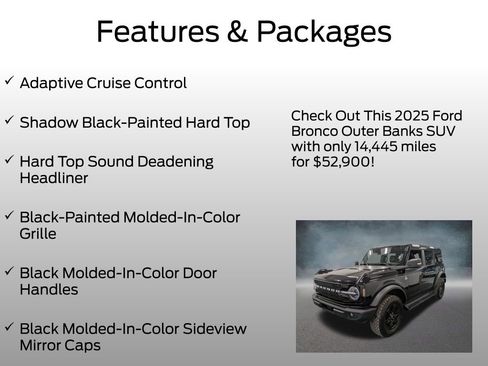 Used 2025 Ford Bronco Outer Banks AWD/4WD image 8