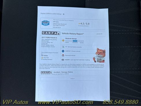 Used 2017 Ford Focus S image 35