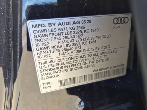 Used 2020 Audi Q8 Premium Plus w/ Premium Plus Package AWD/4WD image 25