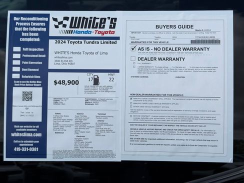 Used 2024 Toyota Tundra Limited w/ TRD Off-Road Package AWD/4WD image 41
