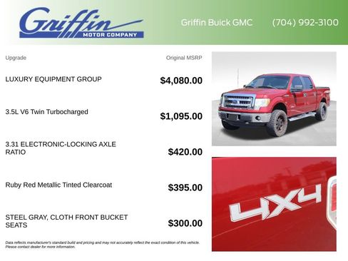 Used 2013 Ford F150 XLT w/ Luxury Equipment Group AWD/4WD image 6