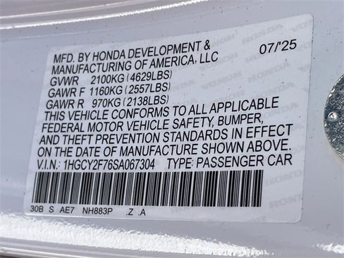 Certified 2025 Honda Accord Sport image 15