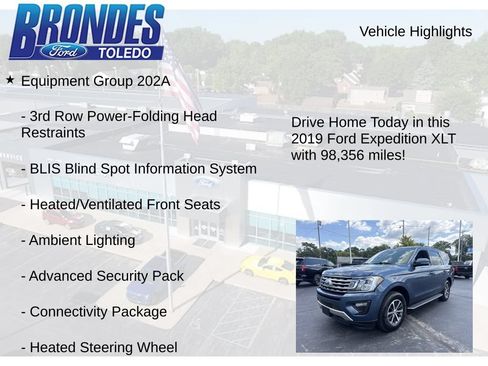 Used 2019 Ford Expedition XLT w/ Equipment Group 202A AWD/4WD image 12