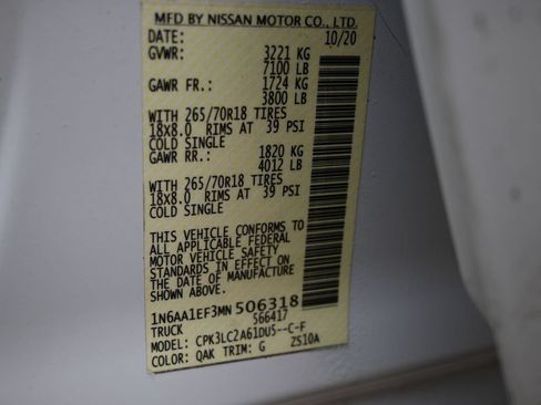 Used 2021 Nissan Titan SV w/ SV Convenience Package RWD image 39