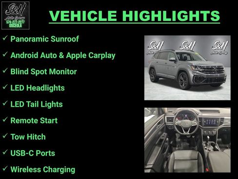 Used 2021 Volkswagen Atlas SE AWD/4WD image 3