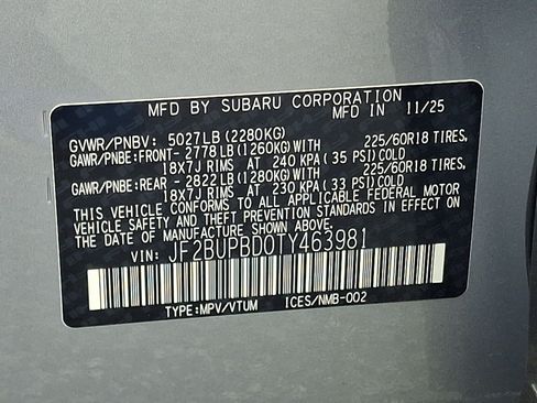 Certified 2026 Subaru Outback Premium AWD/4WD image 27
