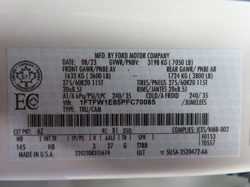 Used 2023 Ford F150 Lariat w/ Equipment Group 502A High image 69