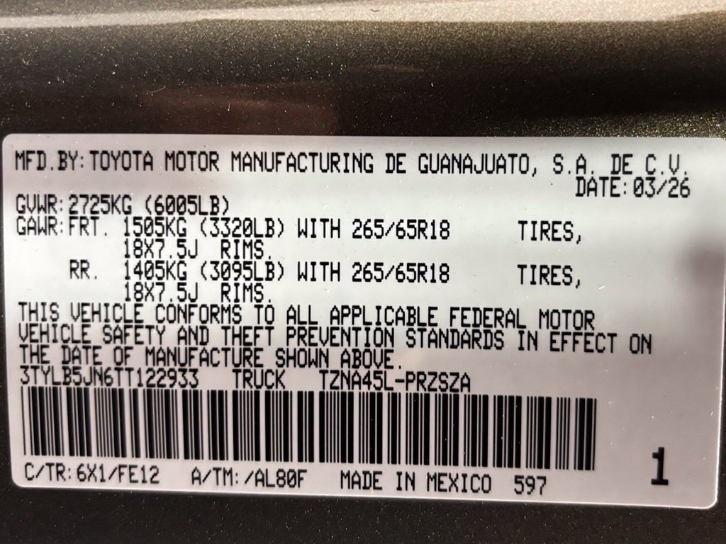 Used 2026 Toyota Tacoma TRD Sport AWD/4WD image 11