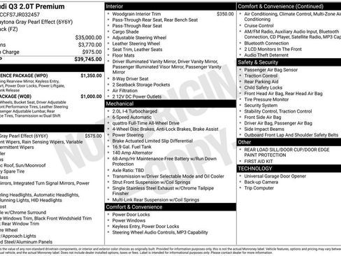 Used 2018 Audi Q3 2.0T Premium w/ Convenience Package image 31